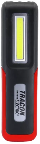 Tracon STLCOB3W Akkumulátoros LED kézi lámpa 3/3W, 6000K, 3.7V 2000mAh, 100/180lm, IP44, 3,5h