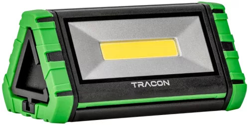 Tracon STLFL25W Akkumulátoros LED szerelő reflektor 10 W, 4000 K, 3,7 V, 3600 mAh, Li-Ion, 1000 lm, 1,5h, IP54