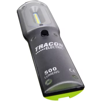   Tracon STLHL5W Nagy teljesítményű LED kézilámpa 5/1W, 6500K, 3,7V, 4400 mAh,Li-Ion,500/100lm,3/12h,IP54,IK08