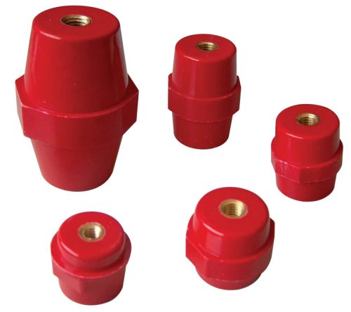 Tracon STS-51-12 Támszigetelő, piros H=51mm, M12