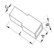 Tracon SZICS6, PVC szigetelés rátolható csatlakozó csaphoz (CS6) 6,3×0,8mm