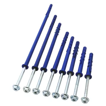   Tracon T10100P Peremes dübel, hatlapfejű peremes csavarral M10×100mm, PA6.6