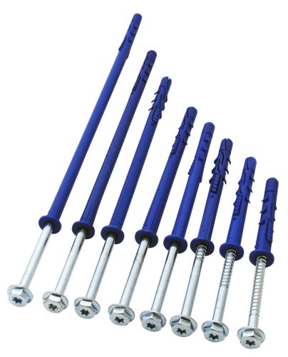 Tracon T10300P Peremes dübel, hatlapfejű peremes csavarral M10×300mm, PA6.6