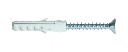 Tracon T10CS-PA normál tipli+csavar, szürke – M10×50mm, PA6
