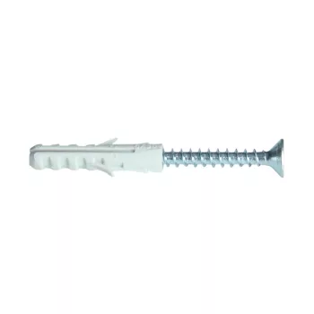 Tracon T6CS-PA normál tipli+csavar, szürke – M6×30mm, PA6