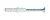 Tracon T6CS-PA normál tipli+csavar, szürke – M6×30mm, PA6