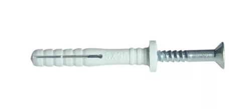 Tracon TB8120 Beüthető tipli+csavar, szürke M8×120mm, PA6.6