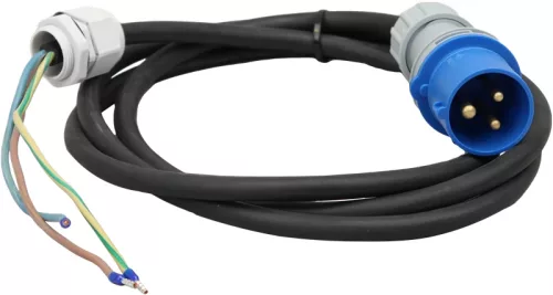 Tracon TDB-CABLE3P16 Gumikábel ipari csatlakozó dobozhoz GT 3×2,5mm 2, 5m, 16A, 3p