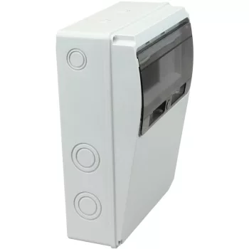   Tracon TDB302210 Üres ipari csatlakozódoboz szerelősínnel, ABS 11 mod, H×W×D=300×230×115mm, IP55