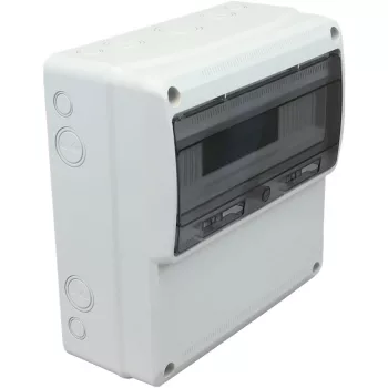   Tracon TDB333315, Üres ipari csatlakozódoboz szerelősínnel, ABS 16mod, H×W×D=330×330×155