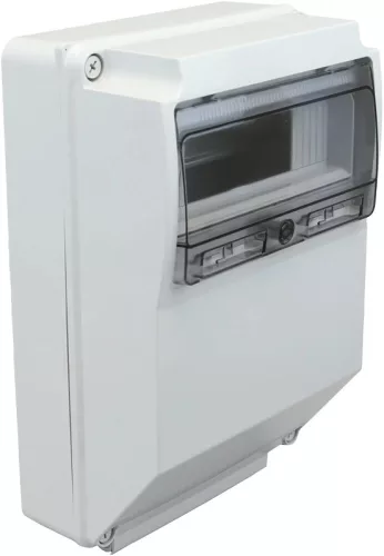 Tracon TDB362613 Üres ipari csatlakozódoboz szerelősínnel, ABS 12mod, HxWxD=360x260x130, IP65