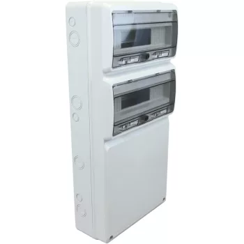   Tracon TDB683315 Üres ipari csatlakozódoboz szerelősínnel, ABS 32mod, HxWxD=685x330x150, IP65