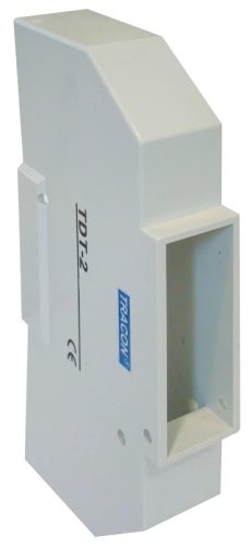 Tracon TDT-2, Védőburkolat sorolható kész.hez, zárt aljú, zárópecsételhető 1 mod., IP40, (L×W×H= 22×116×62mm)