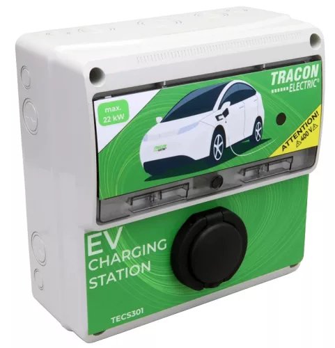 Tracon TECS301 E-AUTÓ TÖLTŐÁLLOMÁS 22kW 3×32A/400V 22kW TYPE2