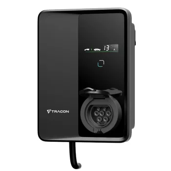   Tracon TECS303S E-AUTÓ TÖLTŐÁLLOMÁS 22kW Type2Csatlakozó aljzattal 3×32A/400V, 22kW, TYPE2