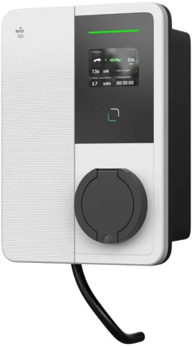 Tracon TECS304S e-autó töltőállomás 22 kW TYPE 2 csatlakozóaljzattal 3×32 A 400 V