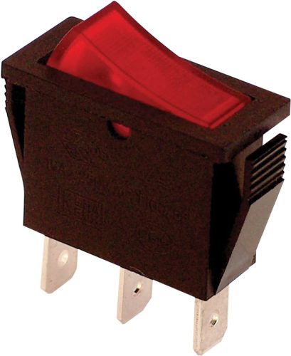 Tracon TES-21 Készülékkapcsoló, BE-KI, piros-világító 16(6)A, 250V AC
