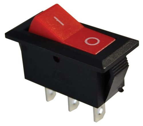 Tracon TES-22 Készülékkapcsoló, váltó, piros (0-I felirat) 16(6)A, 250V AC