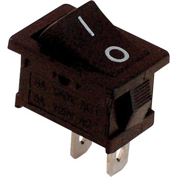   Tracon TES-34 Készülékkapcsoló, BE-KI, fekete (0-I felirat) 16(6)A, 250V AC