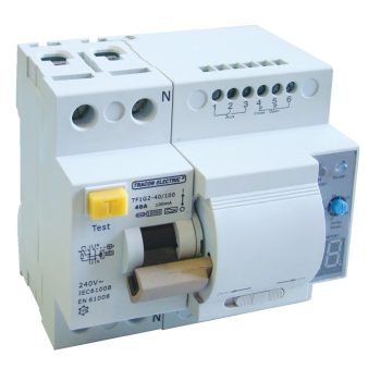   Tracon TFIG2-25300, Áram-védőkapcsoló visszakapcsoló automatikával, 2 pólusú 25A, 300mA, 10kA, A / AC