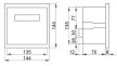 Tracon TFJA-01, Fázisjavító automatika, egyfázisú, 7 kondenzátor telephez 144×144mm