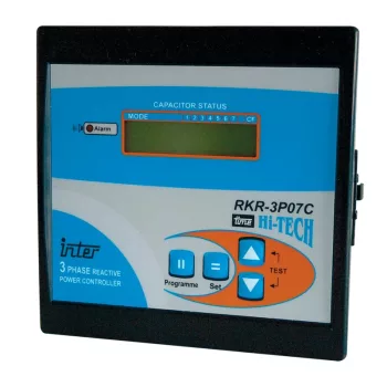   Tracon TFJA-04, Fázisjavító automatika, háromfázisú, 12 kondenzátor telephez 144×144mm