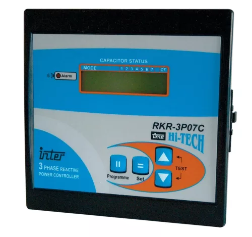 Tracon TFJA-04, Fázisjavító automatika, háromfázisú, 12 kondenzátor telephez 144×144mm