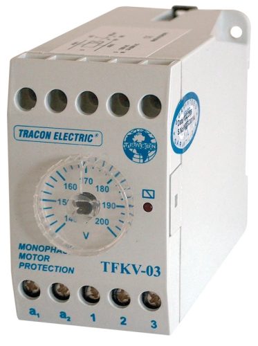 Tracon TFKV-03 Védőrelé, feszültségcsökkenési 1 fázisú rendszerhez 230V AC, 140-200V/240V AC, 5A/250V AC