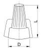 Tracon TFM4, Rácsavarható vezetékösszekötő, merev réz vezetékhez 1,5-6mm2, 450VAC, max. 25A