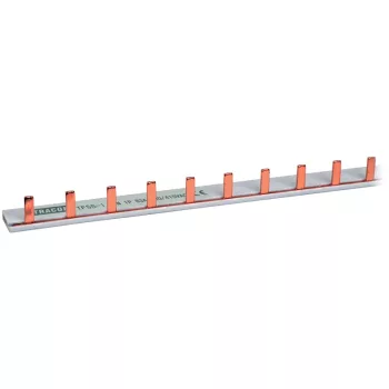   Tracon TFSS-1, Soroló sín - csapos kivitelű max.63A, 230/400VAC,1P, 56modul, 1m