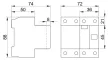Tracon TFVH4-100300, Áram-védőkapcsoló, nagyáramú, 4 pólusú 100A, 300mA, 6kA, AC