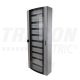 Tracon TGE6015020 Maszkolt fém szekrény, 216 modul, 9 sor, átlátszó ajtóval, 1500x600x200, IP54, falon kívüli