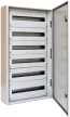 Tracon TGEF6010520, Fémajtós fém elosztószekrény W×L×H=600×1050×200 / 144M (6×24) , IP54