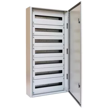   Tracon TGEF6012025 Fémajtós fém elosztószekrény 600×1200×250 / 168M (24×7 rows)