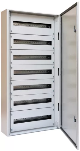 Tracon TGEF6012025 Fémajtós fém elosztószekrény 600×1200×250 / 168M (24×7 rows)