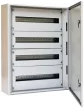 Tracon TGEF607520, Fémajtós fém elosztószekrény W×L×H=600×750×200 / 96M (4×24) , IP54