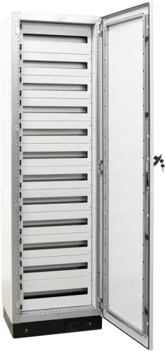 Tracon TGEFM6021040M Moduláris (sorolható)fém elosztószekrény DIN-Rail modulokkal W×L×H=600×2100×400 / 288M (12×24) , IP54