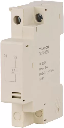 Tracon TGV3-U225 Feszültségcsökkenési kioldó 230V, 50Hz, 35-70%