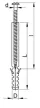 Tracon TH8100 Hosszított tipli, szürke M8×100mm, PA6.6