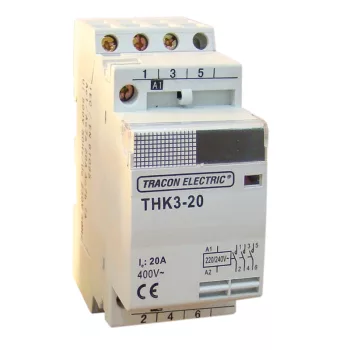  Tracon THK2-32-24, Installációs kontaktor 230V, 50Hz, 2P, 2×NO, 32/12A, 24V AC
