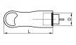 Tracon TICS-012GH védőérintkezős csatlakozó 16A, 250V, 2P+E, IP44