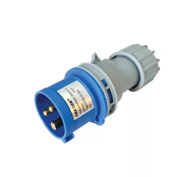 Tracon TICS-013H ipari csatlakozódugó 16A, 250V, 2P+E, 6h, IP44