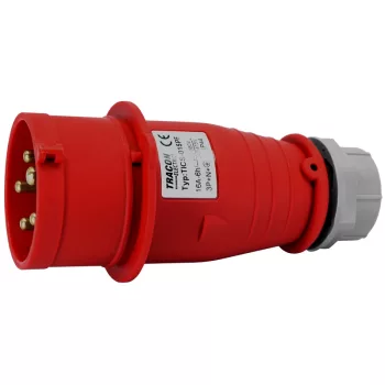 Tracon TICS-015PF ipari csatlakozódugó 16A, 400V, 3P+N+E, 6h, IP44