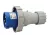 Tracon TICS-0232H ipari csatlakozódugó 32A, 250V, 2P+E, 6h, IP67