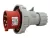 Tracon TICS-0252H ipari csatlakozódugó 32A, 400V, 3P+N+E, 6h, IP67