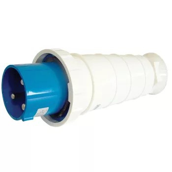 Tracon TICS-033 ipari csatlakozódugó 63A, 250V, 2P+E, 6h, IP67