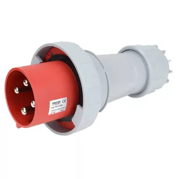 Tracon TICS-044 ipari csatlakozódugó 125A, 400V, 3P+E, 6h, IP67