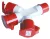 Tracon TICS-1024 ipari elosztó-csatlakozóaljzat 16A, 3P+E, 6h, IP44