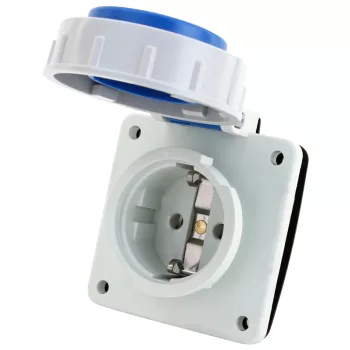 Tracon TICS-105S67 védőérintkezős csatlakozó 16A, 250V, 2P+E, IP67