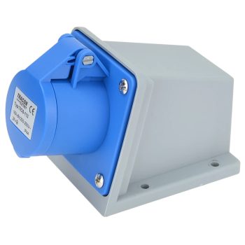   Tracon TICS-113 Felületre szerelhető ipari csatlakozóaljzat 16A, 250V, 2P+E, 6h, IP44